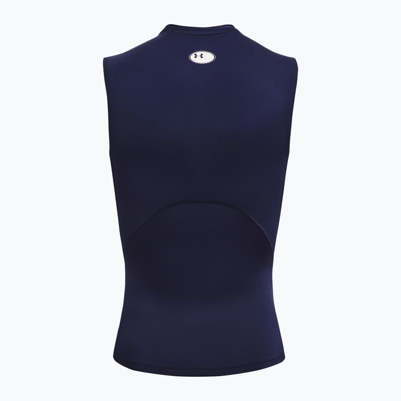 Canotta Under Armour Heat Gear Armour Comp Training Uomo mezzanotte marina/bianco 6