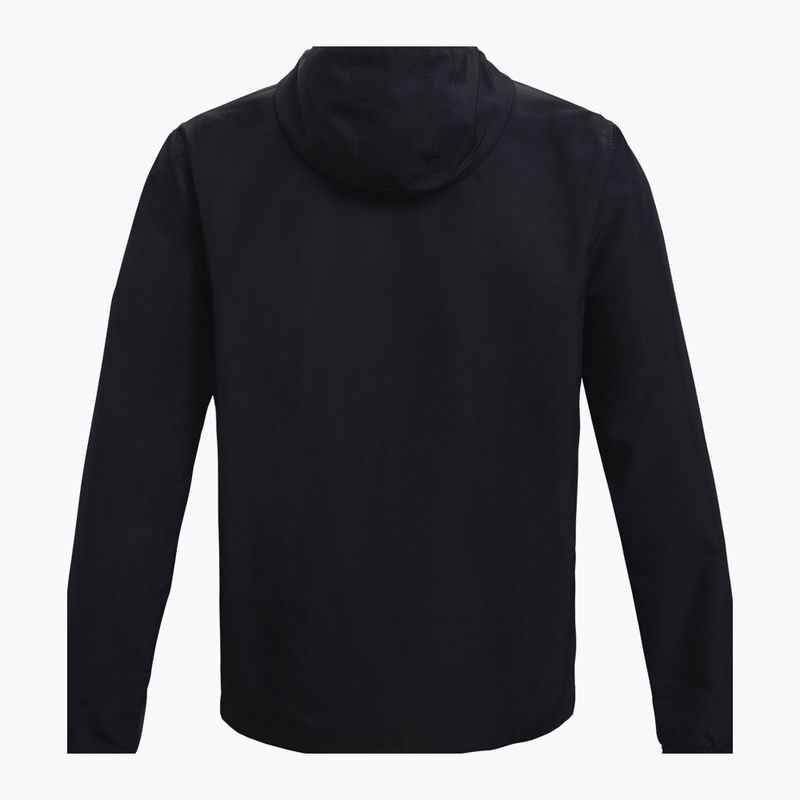 Under Armour Sportstyle Windbreaker giacca da allenamento da uomo nero/grigio campo/nero 5