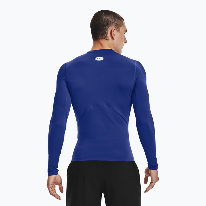Under Armour HG Armour Comp royal/bianco a maniche lunghe da allenamento da uomo 2