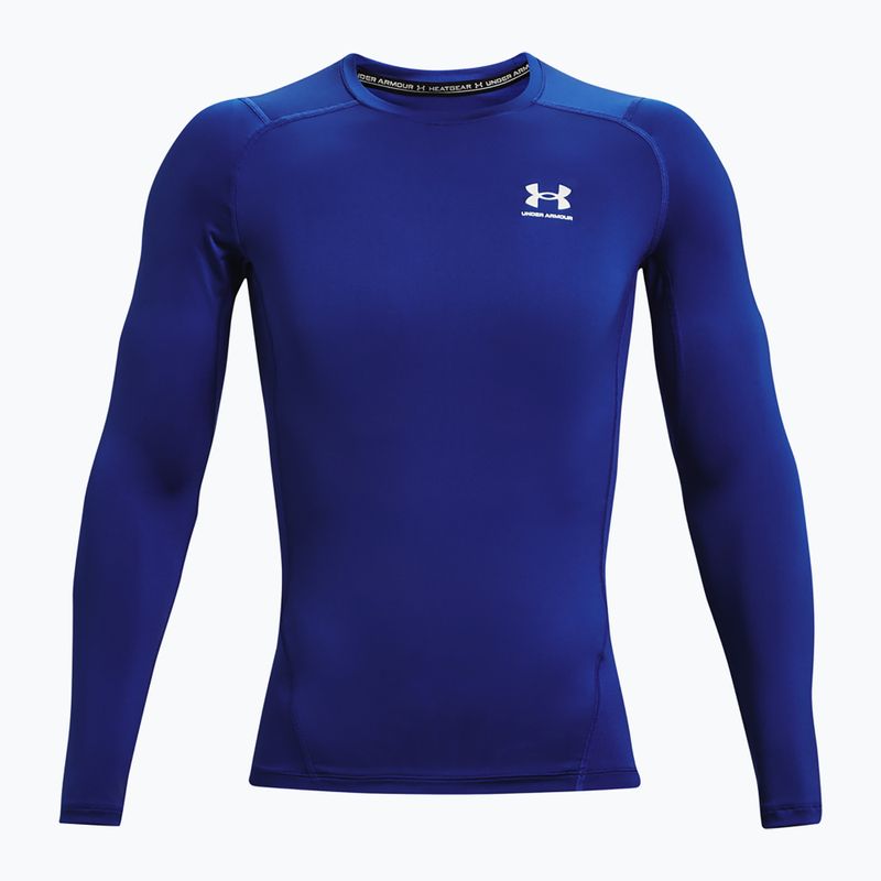 Under Armour HG Armour Comp royal/bianco a maniche lunghe da allenamento da uomo 5