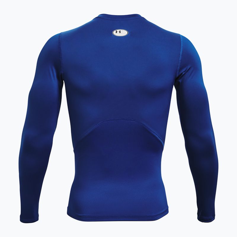 Under Armour HG Armour Comp royal/bianco a maniche lunghe da allenamento da uomo 6