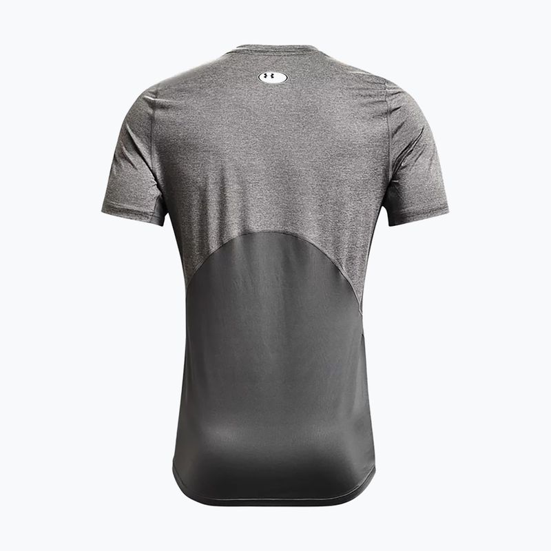 Maglietta da allenamento Under Armour UA Hg Armour Fitted carbon heather/nero da uomo 6