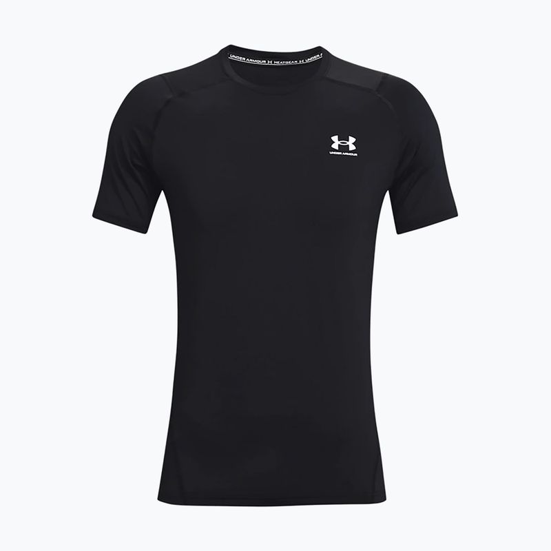Maglietta da allenamento Under Armour UA Hg Armour Fitted nero/bianco da uomo 5
