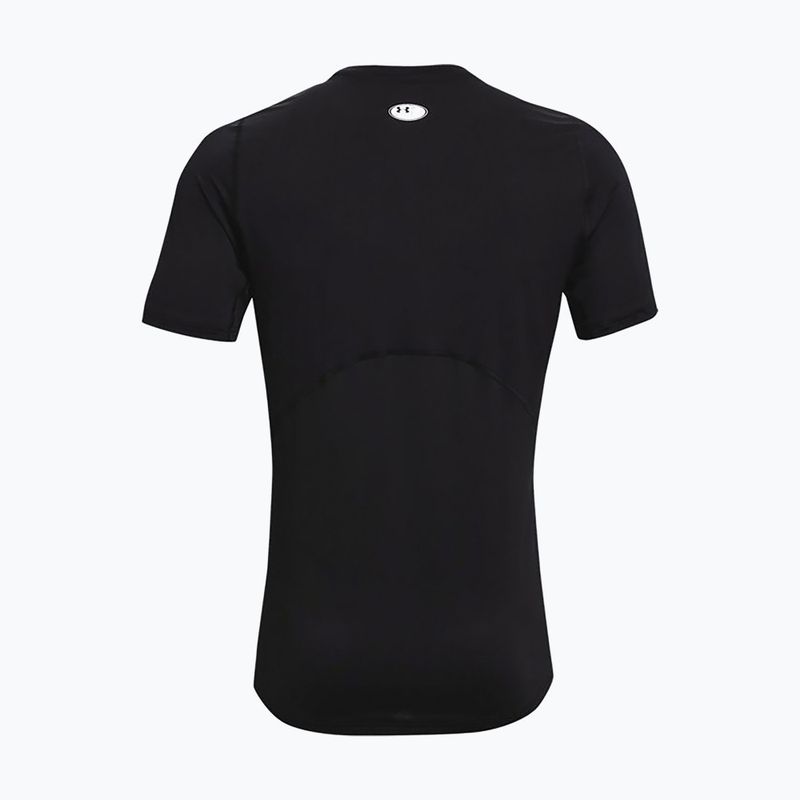 Maglietta da allenamento Under Armour UA Hg Armour Fitted nero/bianco da uomo 6