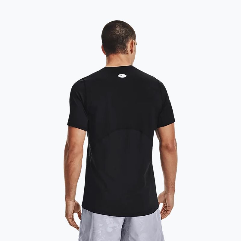 Maglietta da allenamento Under Armour UA Hg Armour Fitted nero/bianco da uomo 3