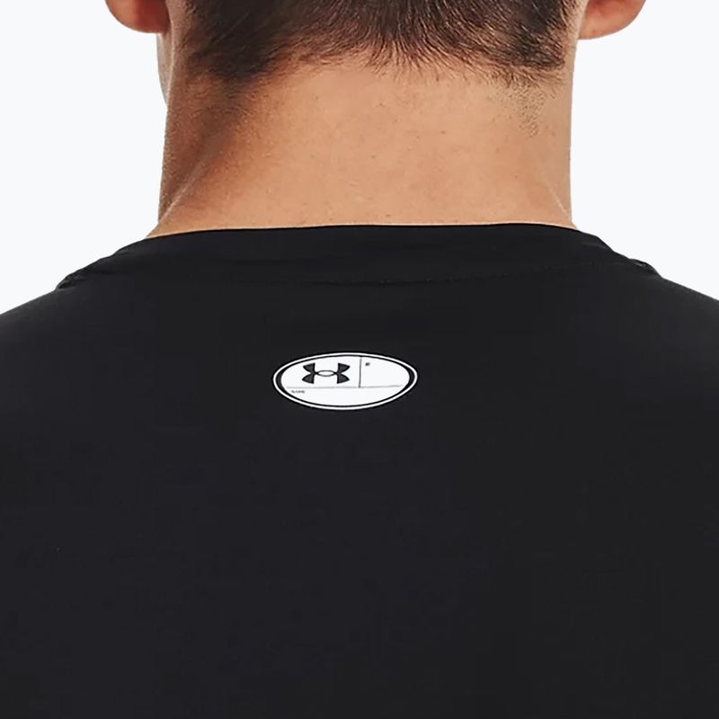 Maglietta da allenamento Under Armour UA Hg Armour Fitted nero/bianco da uomo 4