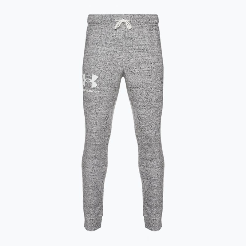 Pantaloni Under Armour Ua Rival Terry Jogger da uomo grigio/melange 5