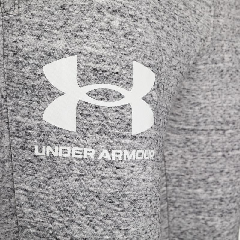 Pantaloni Under Armour Ua Rival Terry Jogger da uomo grigio/melange 7