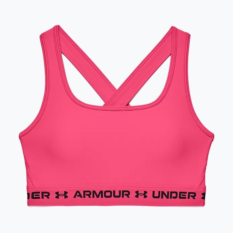 Reggiseno fitness Under Armour Crossback Mid cerise/cerise/nero 3