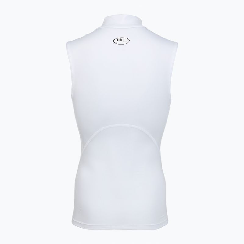 Maglia training da uomo Under Armour HG Armour Comp Mock SL castlerock/white 2