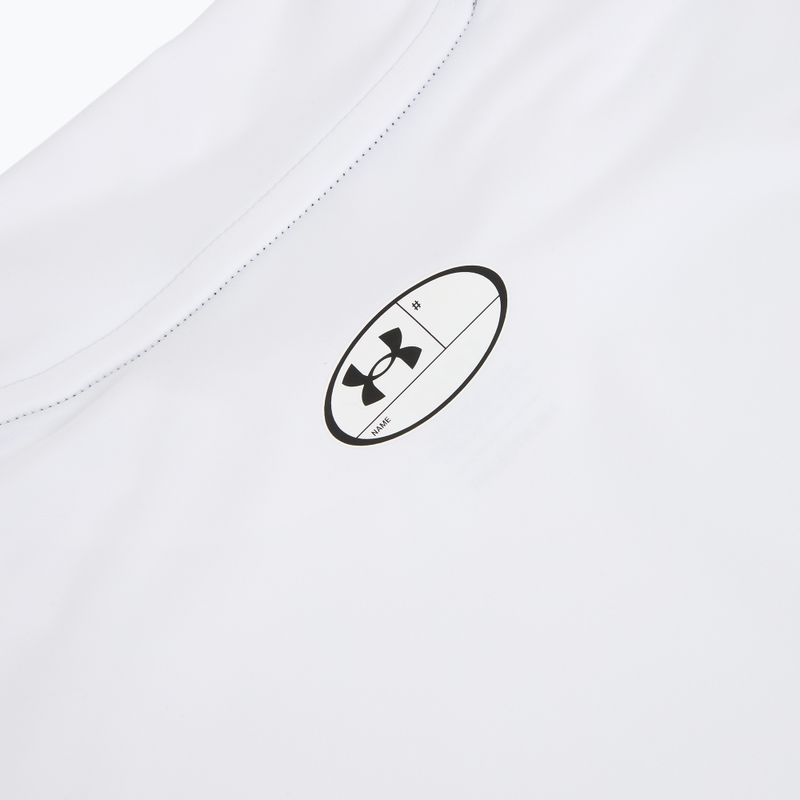 Maglia training da uomo Under Armour HG Armour Comp Mock SL castlerock/white 4