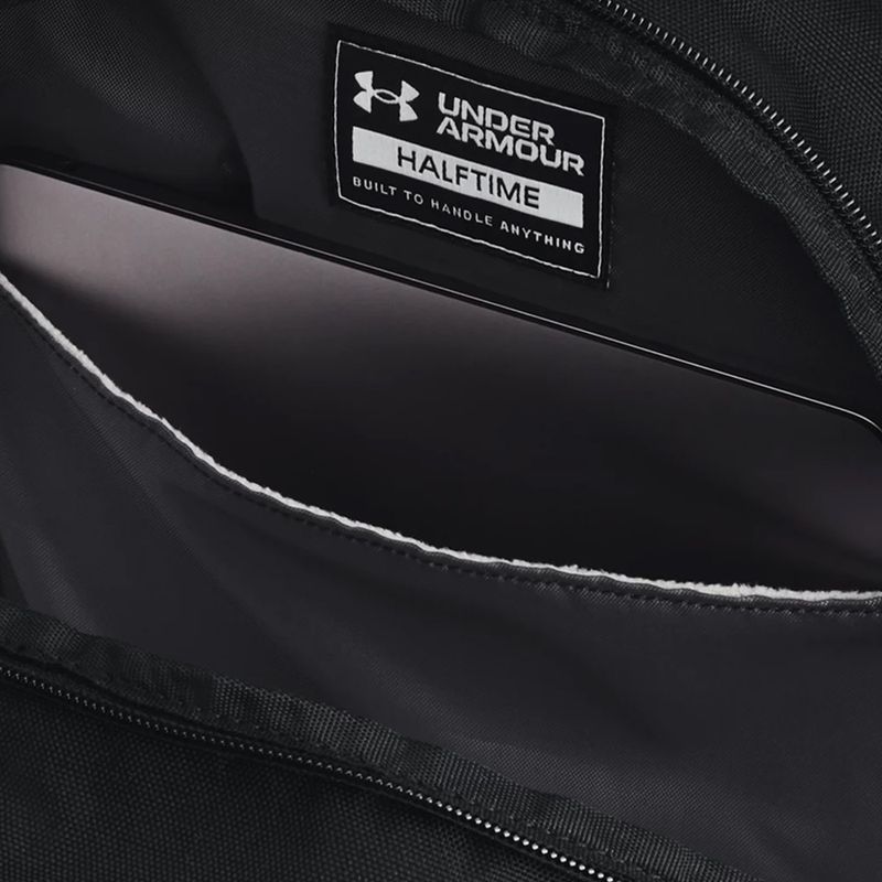 Zaino urbano Under Armour Halftime 22 l nero/nero/bianco 4