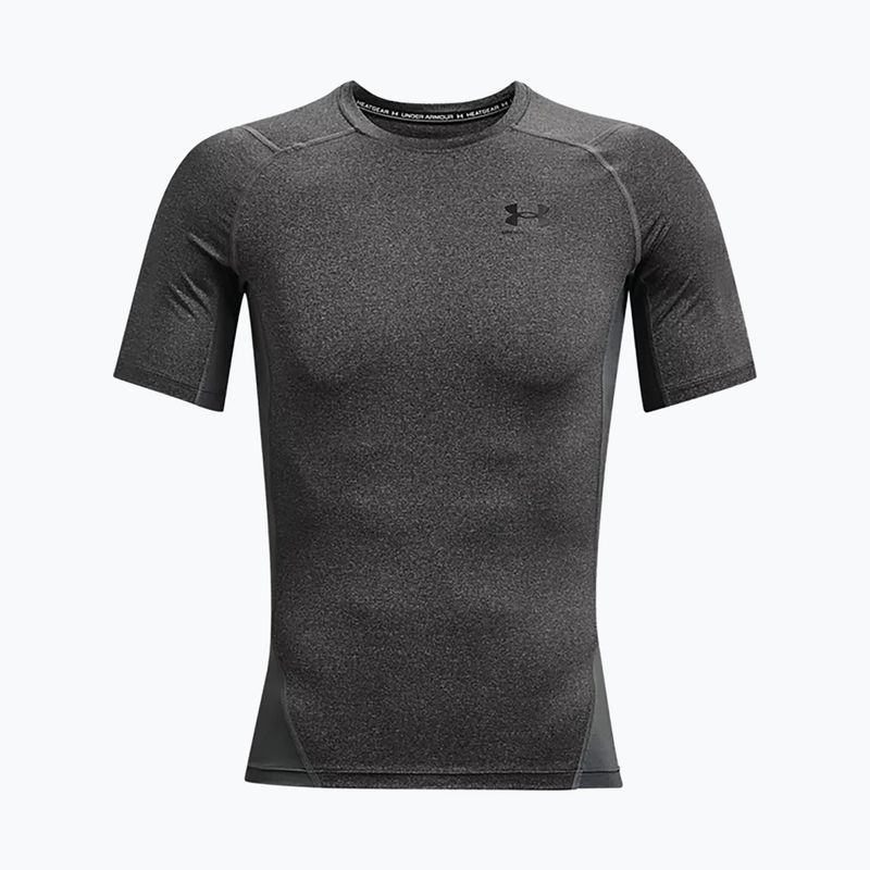 Maglietta da allenamento Under Armour da uomo HG Armour Comp carbon heather/nero 5