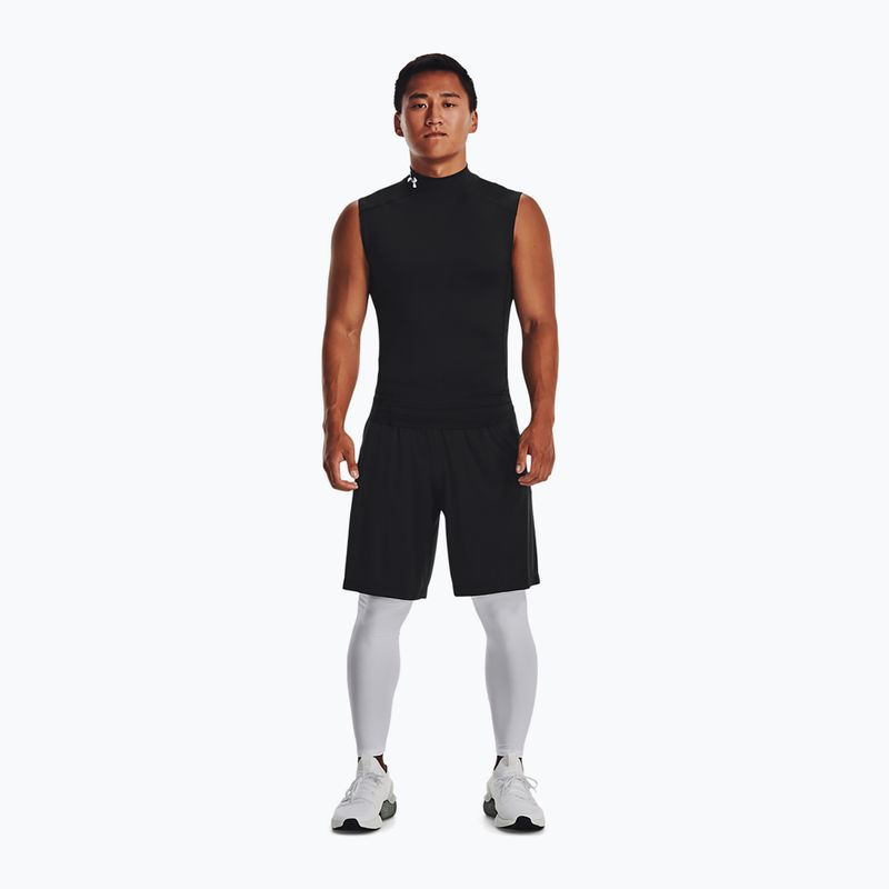Maglia da allenamento uomo Under Armour HG Armour Comp Mock Black/White 2