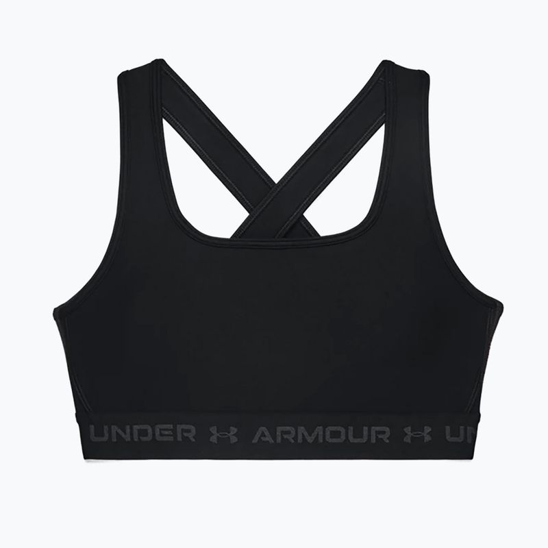 Reggiseno fitness Under Armour Crossback Mid nero/nero/grigio 3