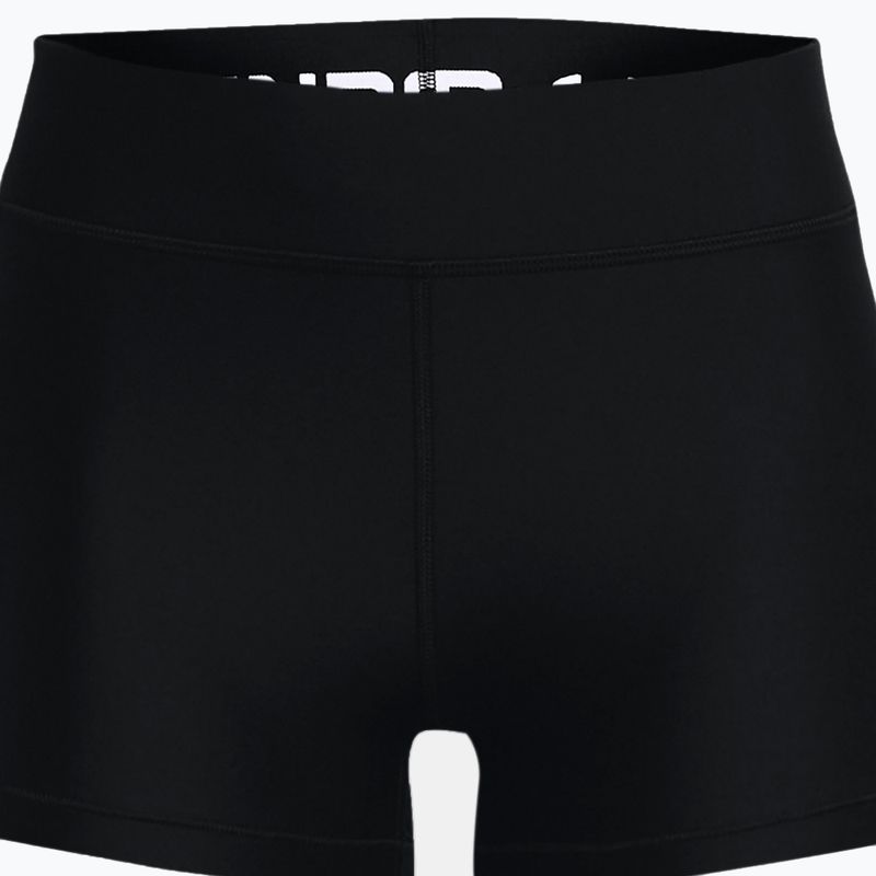Pantaloncini da allenamento Under Armour Mid Rise nero/bianco da donna 3
