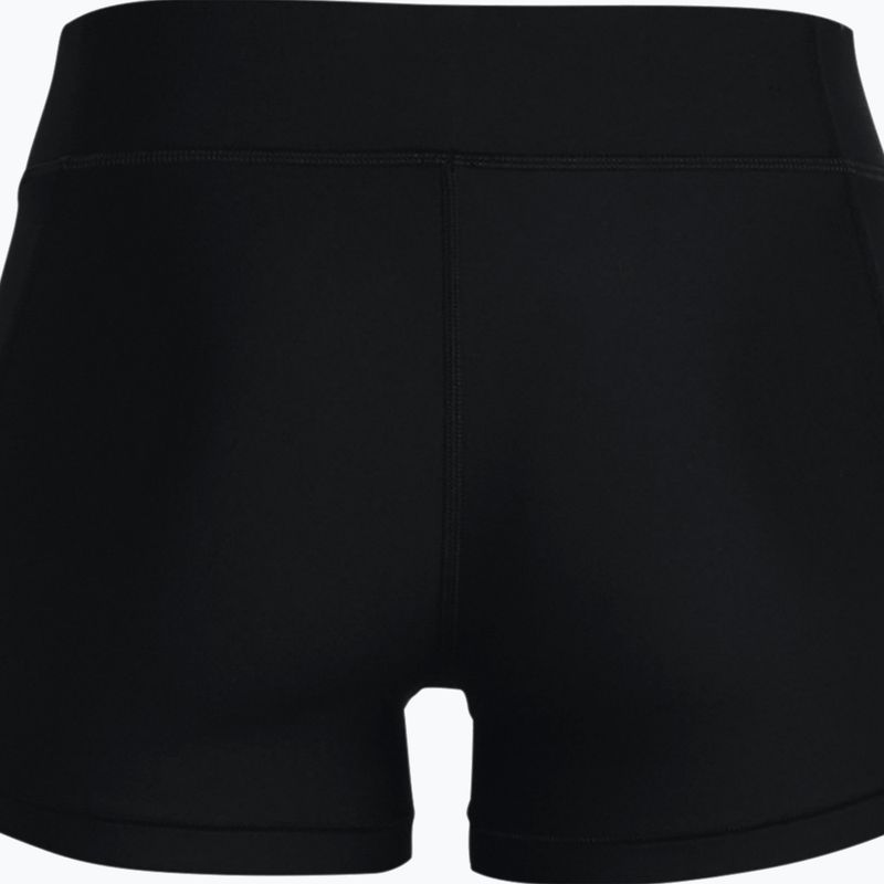 Pantaloncini da allenamento Under Armour Mid Rise nero/bianco da donna 4