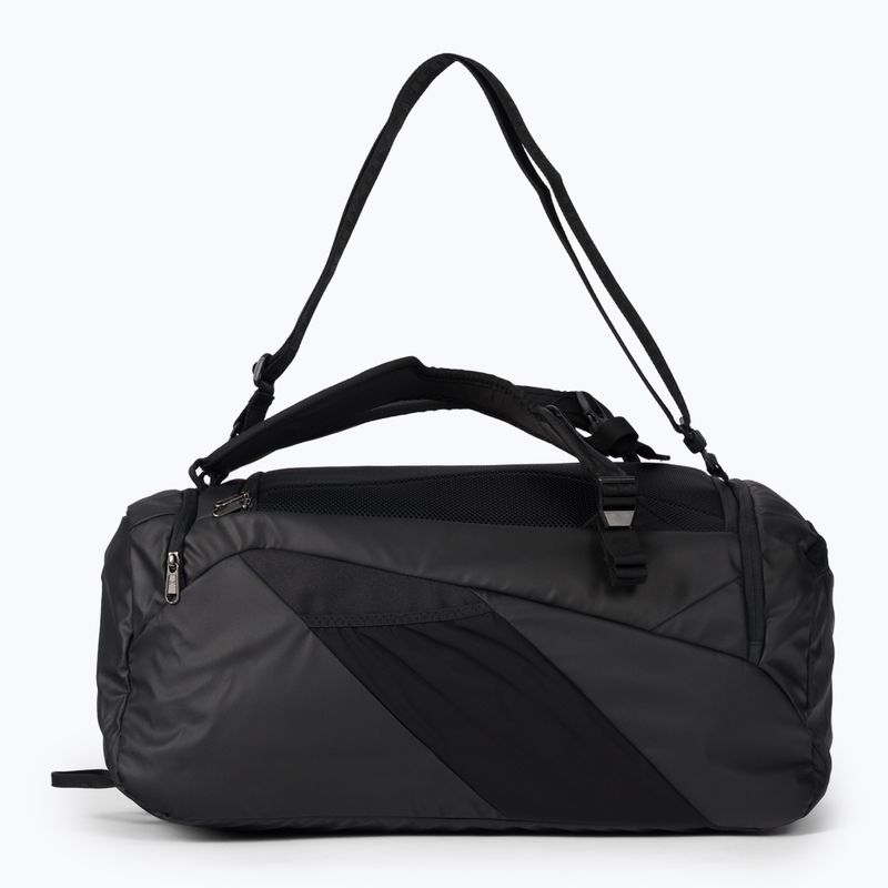 Under Armour Contain Duo Duffle M 50 l borsa da allenamento nero/nero/argento metallico