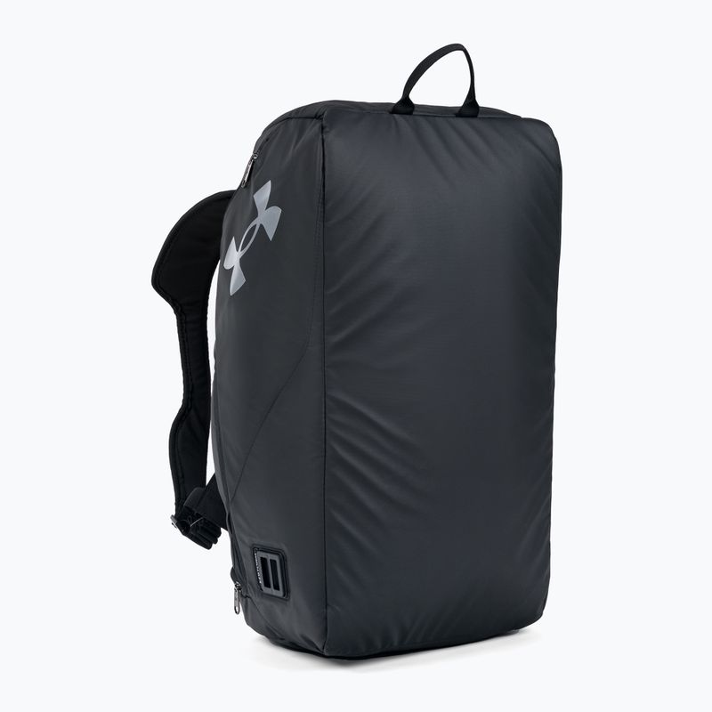 Under Armour Contain Duo Duffle S 40 l borsa da allenamento nero/nero/argento metallico 2
