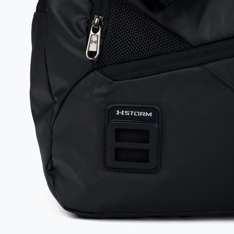 Under Armour Contain Duo Duffle S 40 l borsa da allenamento nero/nero/argento metallico 5