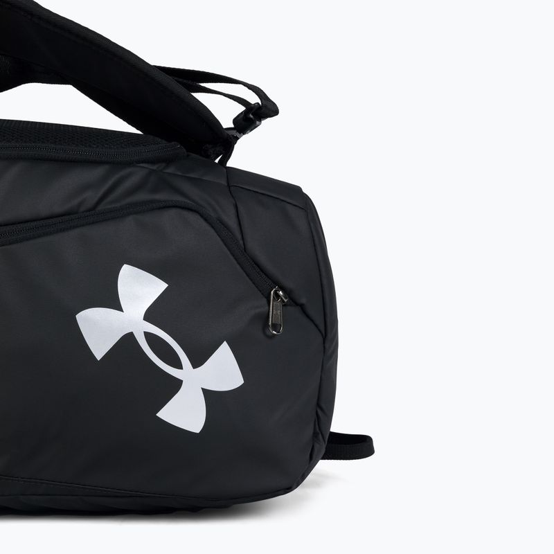 Under Armour Contain Duo Duffle S 40 l borsa da allenamento nero/nero/argento metallico 6