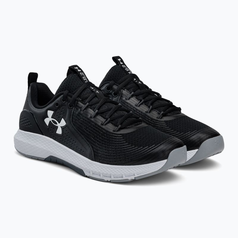 Under Armour Charged Commit Tr 3 nero/bianco/bianco scarpe da ginnastica da uomo 4