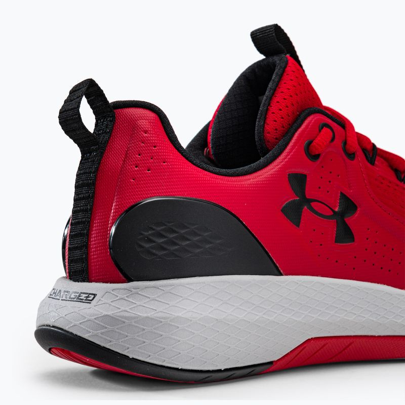 Under Armour harged Commit Tr 3 rosso/grigio alo/nero scarpe da ginnastica da uomo 8