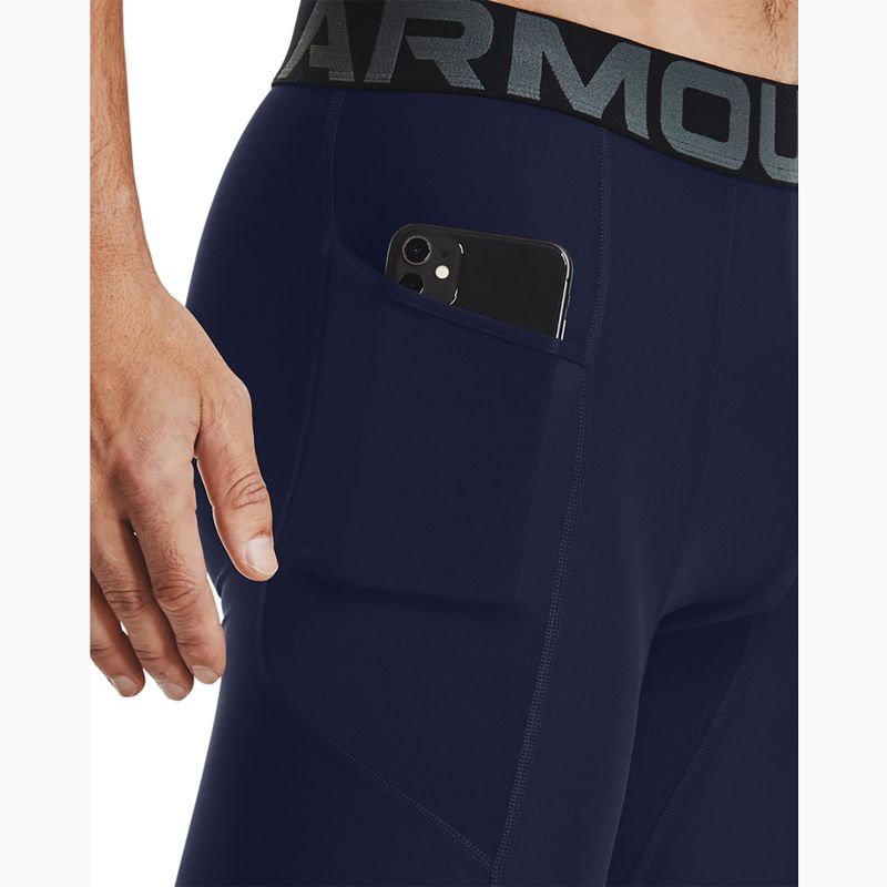 Pantaloncini lunghi Under Armour HG Armour da uomo mezzanotte marina/bianco 6