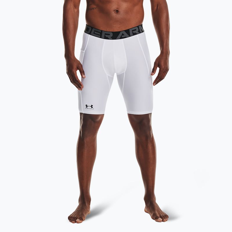 Pantaloncini lunghi Under Armour HG Armour da uomo bianco/nero