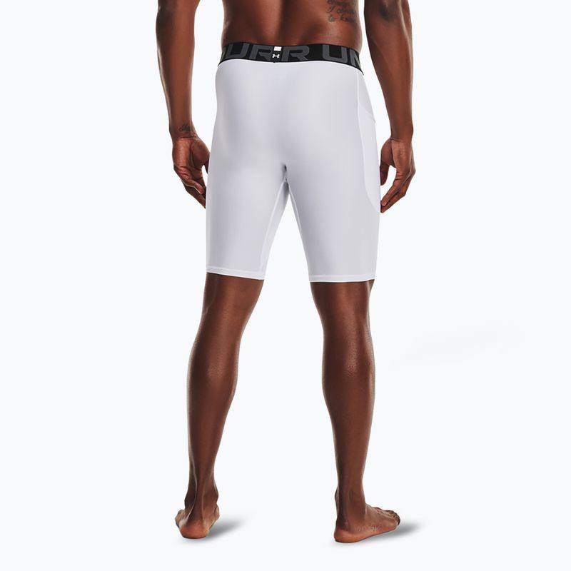 Pantaloncini lunghi Under Armour HG Armour da uomo bianco/nero 3