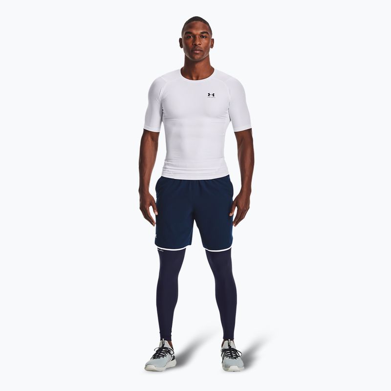 Leggings da allenamento Under Armour HeatGear bianco/marino notte da uomo 2