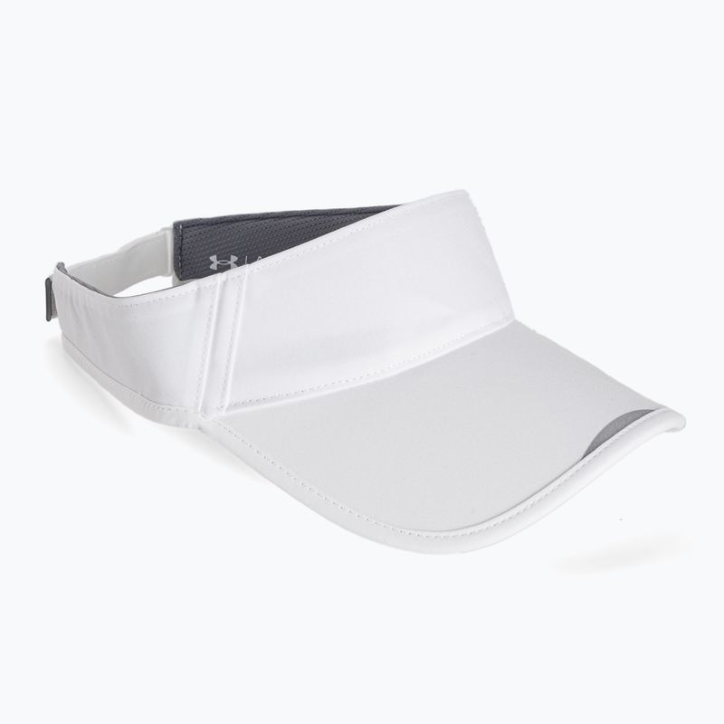 Visiera Under Armour Launch Run Isochill bianca da uomo