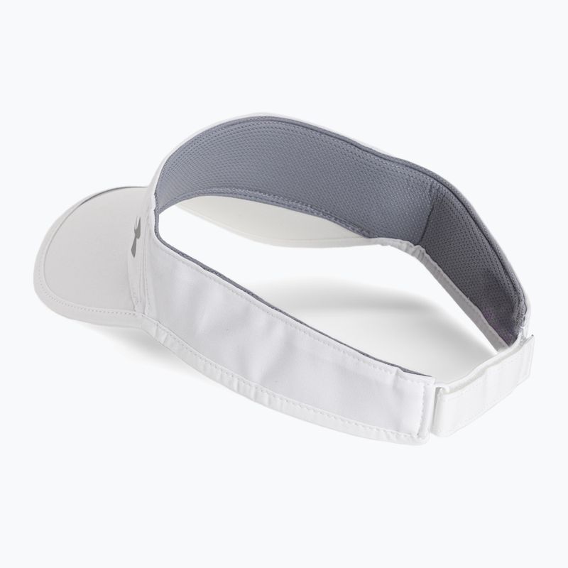 Visiera Under Armour Launch Run Isochill bianca da uomo 3