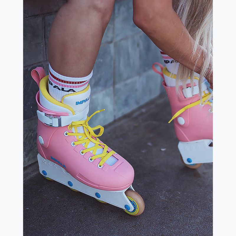 Pattini a rotelle da donna IMPALA Lightspeed Inline Skate rosa giallo 7