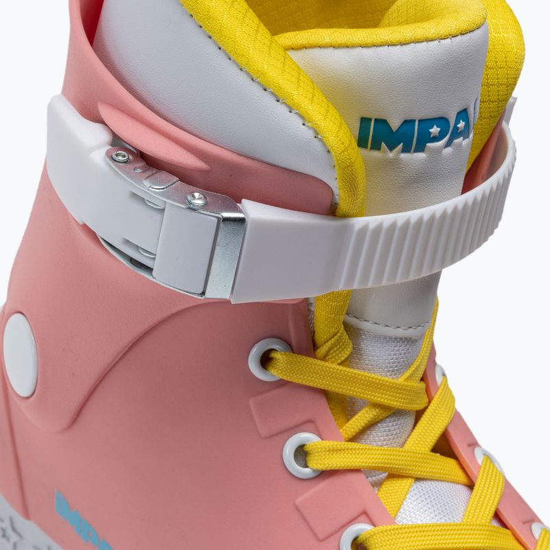 Pattini a rotelle da donna IMPALA Lightspeed Inline Skate rosa giallo 6