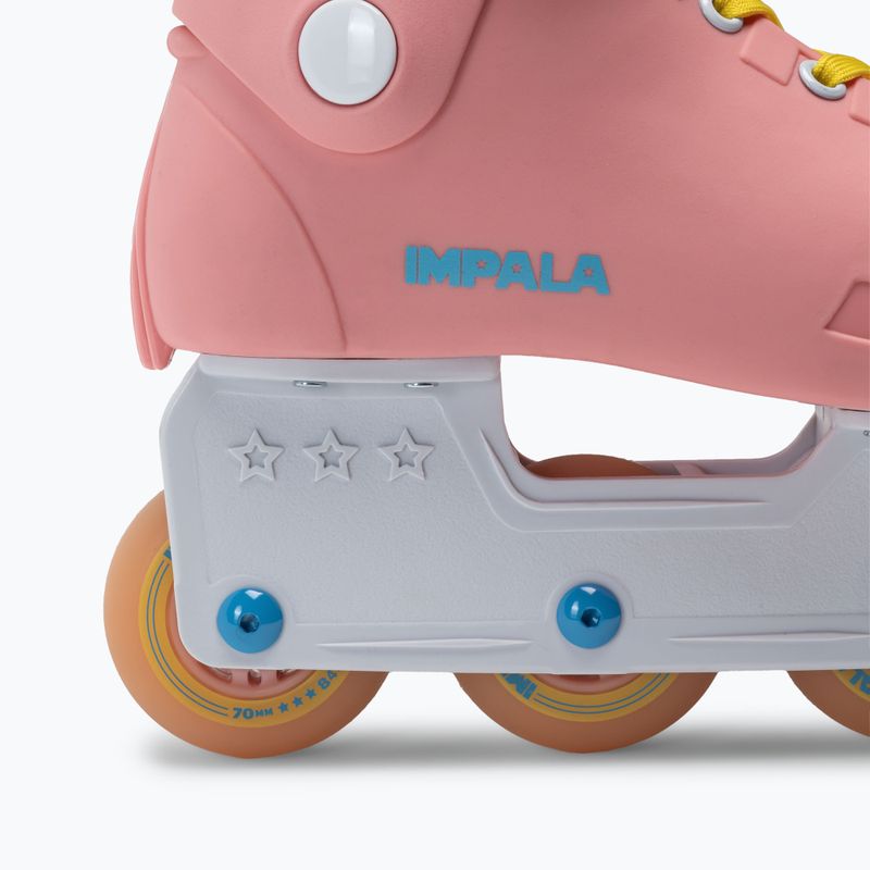 Pattini a rotelle da donna IMPALA Lightspeed Inline Skate rosa giallo 8