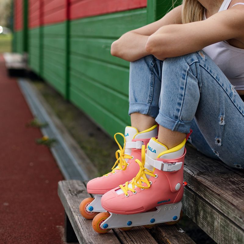 Pattini a rotelle da donna IMPALA Lightspeed Inline Skate rosa giallo 3