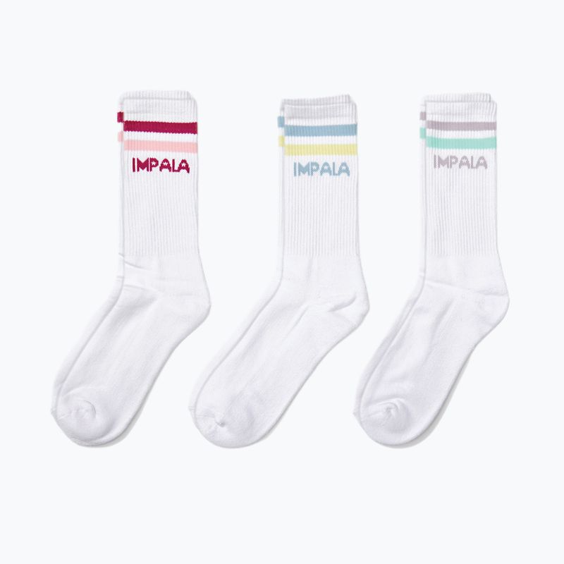 Calze donna IMPALA Stripe 3 paia pastello