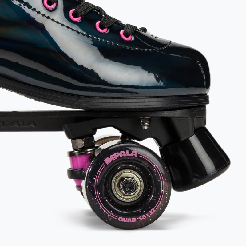 Pattini da donna IMPALA Quad Skate nero olografico 9