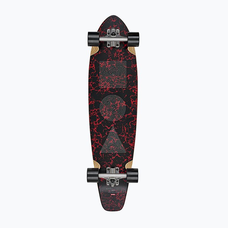 Globe The All-Time red marble stack longboard 3