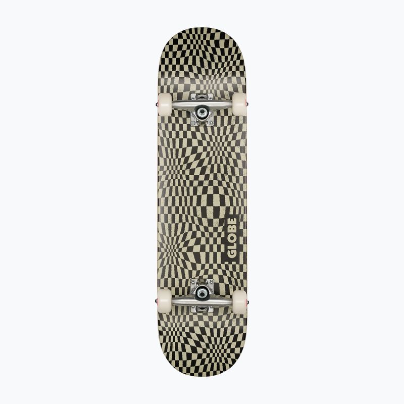 Skateboard classico Globe G0 Checked Out nero/bianco sporco 3