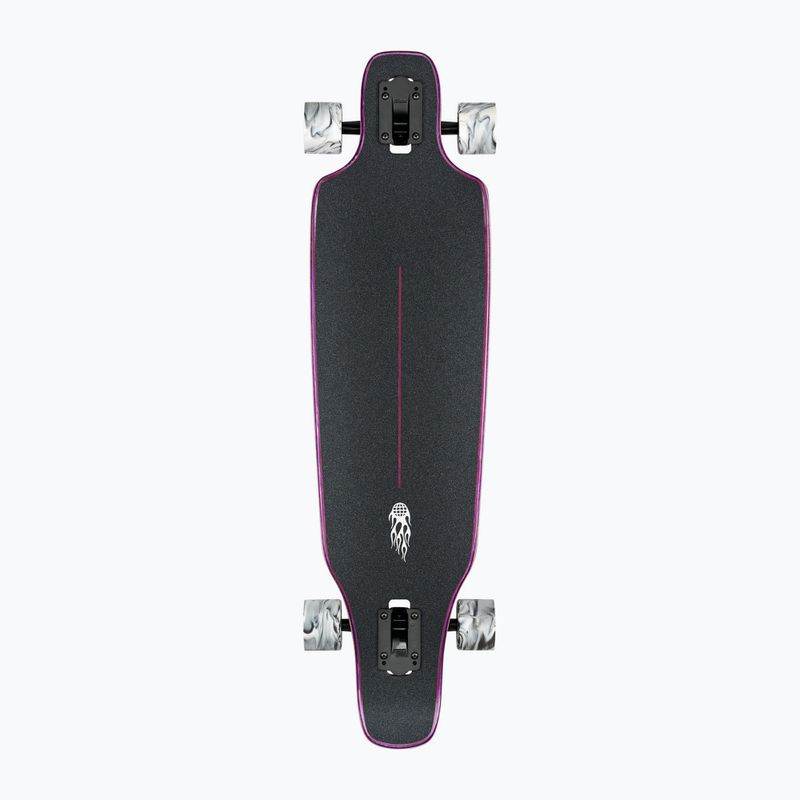 Longboard Globe Outlier viola con fiamme 2