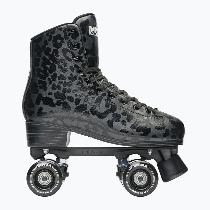 Pattini a rotelle da donna IMPALA Quad Skate black leopard 2