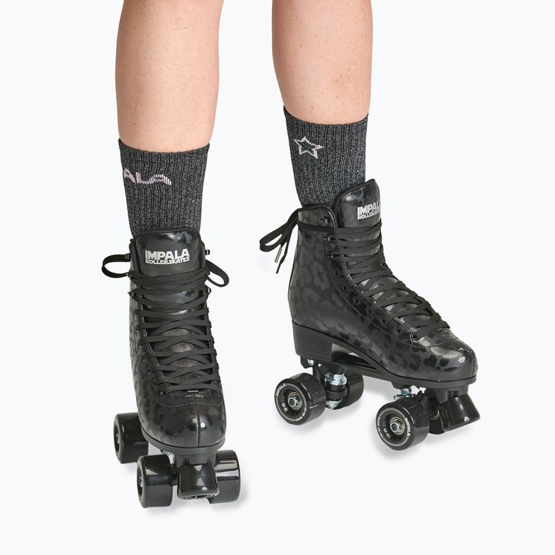 Pattini a rotelle da donna IMPALA Quad Skate black leopard 6
