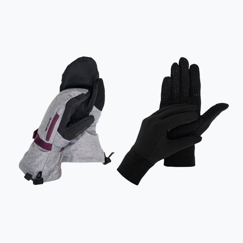 Guanti da snowboard da donna Dakine Sequoia Gore-Tex Mitt grigio argento