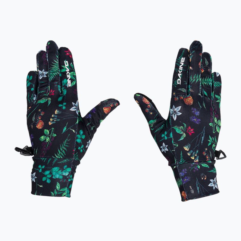 Dakine Rambler Liner, guanti da donna con motivo floreale woodland 3