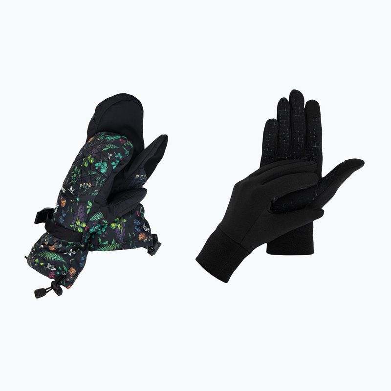 Dakine Camino Mitt guanti da snowboard da donna in legno floreale