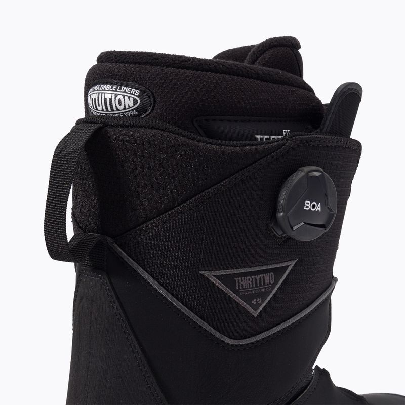 Scarponi da snowboard da uomo ThirtyTwo Lashed Double Boa nero/carbonio 7