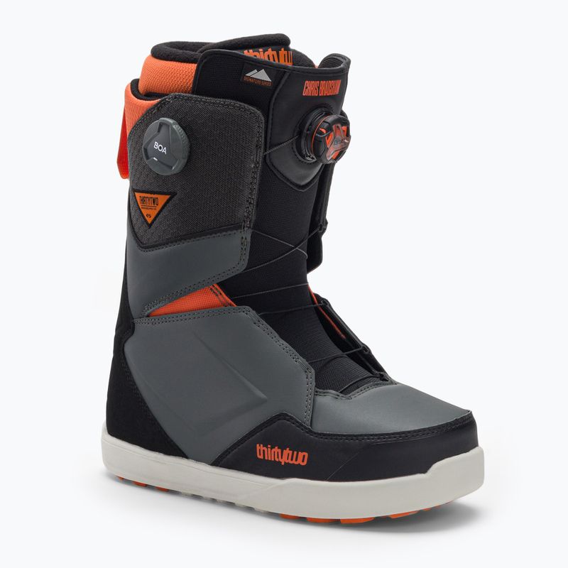 Scarponi da snowboard ThirtyTwo Lashed Double Boa Bradshaw grigio/nero/arancio da uomo