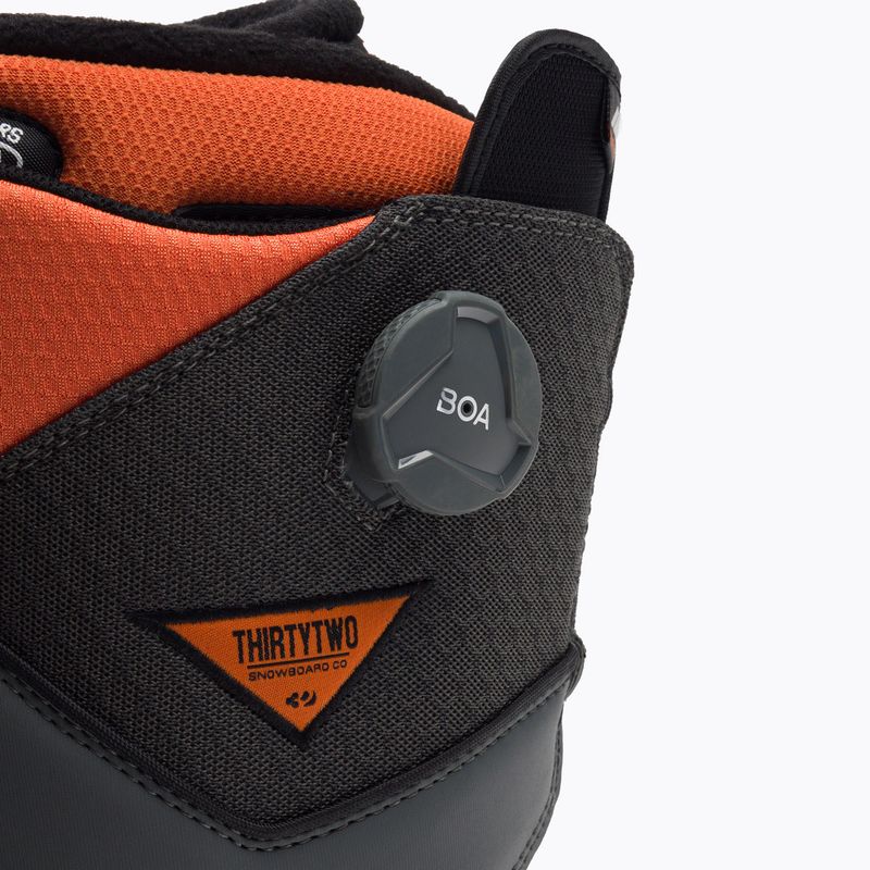 Scarponi da snowboard ThirtyTwo Lashed Double Boa Bradshaw grigio/nero/arancio da uomo 6